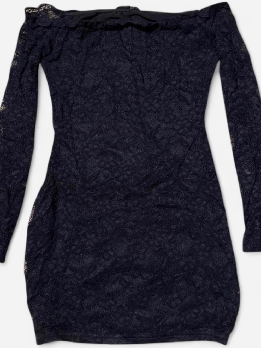 Black lace dress